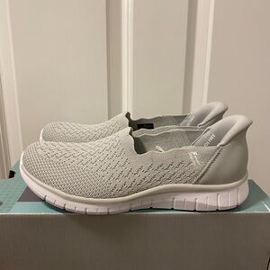 S Sport By Skechers Women's Grey Virtuosa Laceless Step-Ins Sneakers Size 8.5